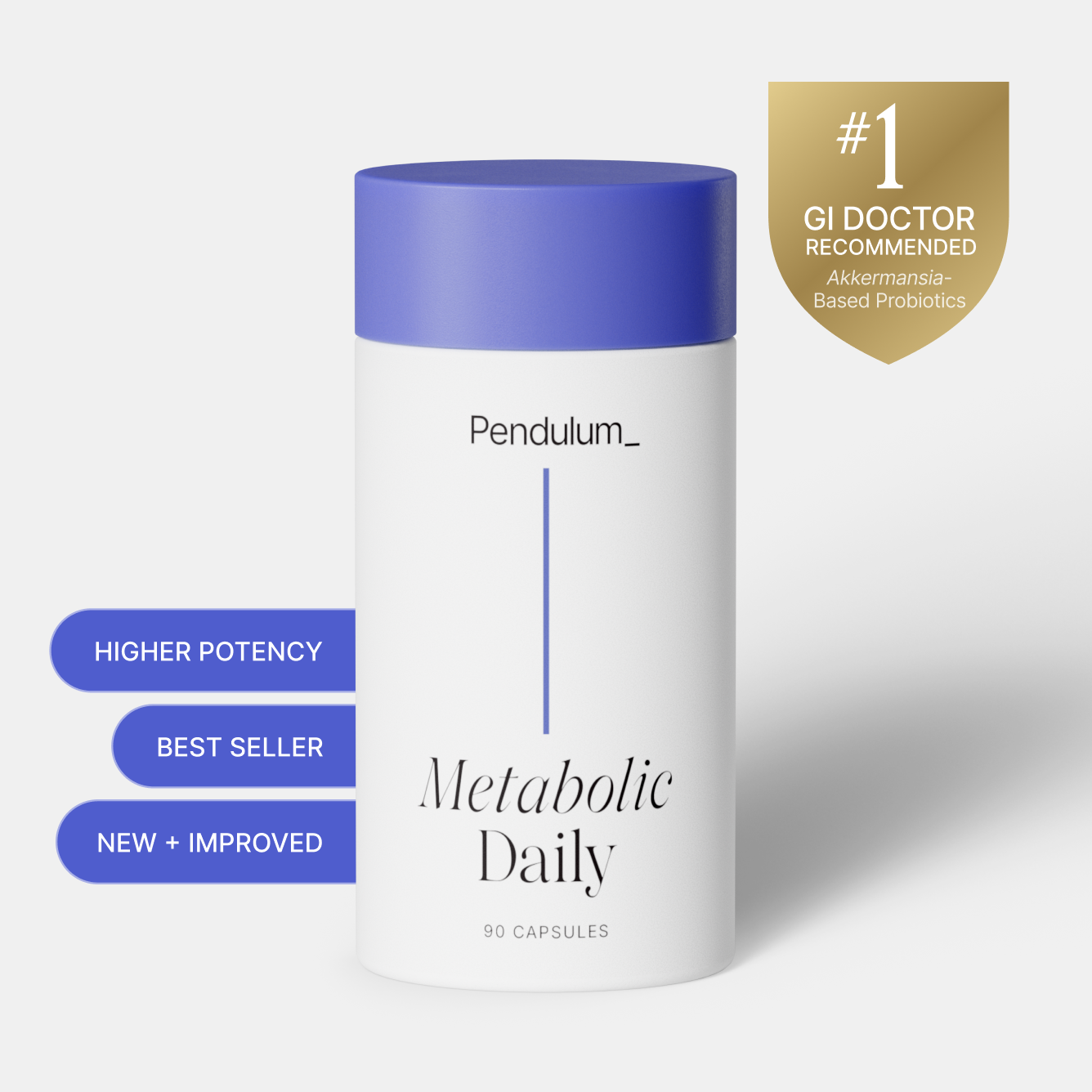 Pendulum Metabolic Daily - Multi-Strain Probiotic with Akkermansia muciniphila to Support Metabolism and Sustain Energy Levels - for Women and Men 30 Capsules